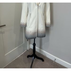 WHBM Cream Ombré Mid-Length Jacket, Elegant and Show-Stopping!